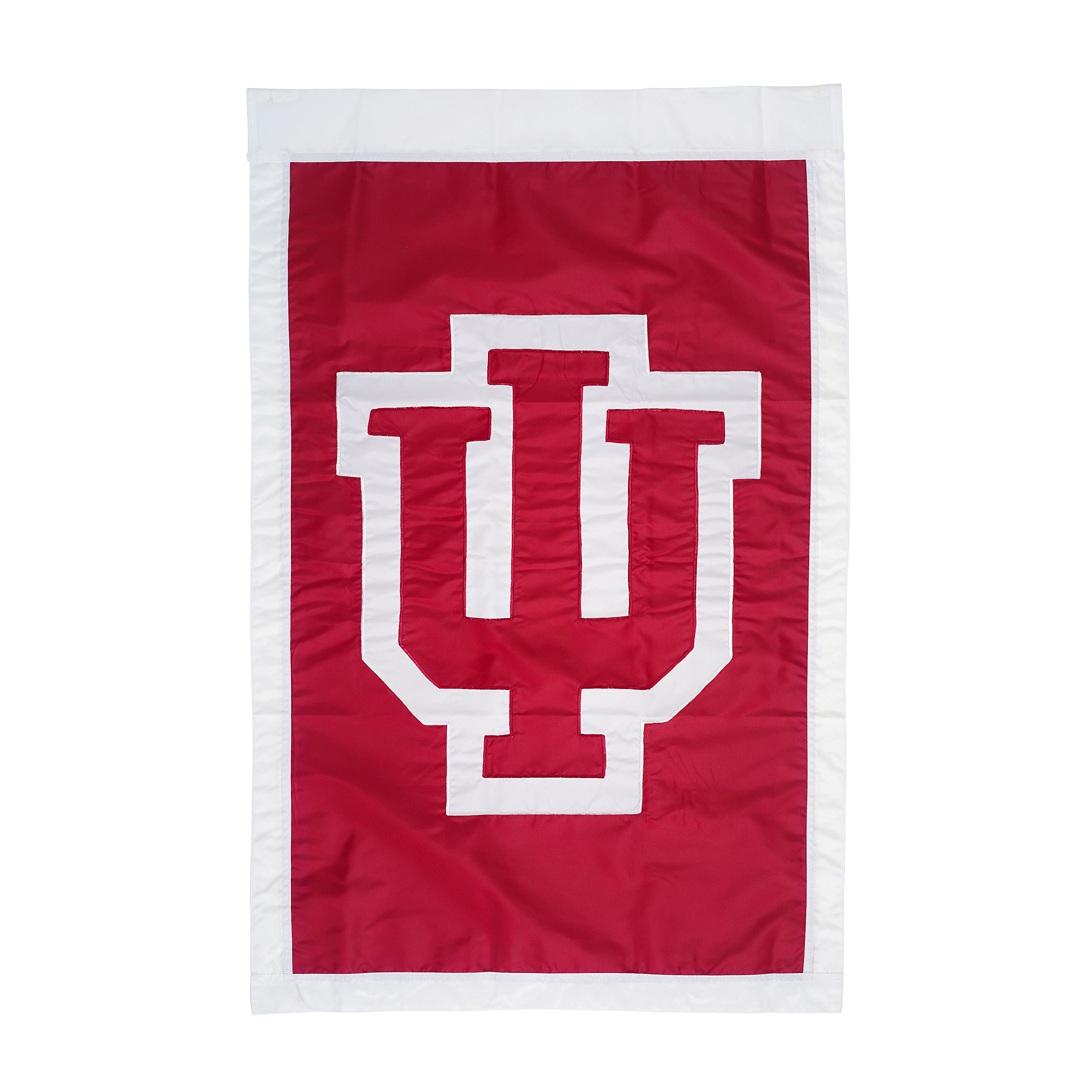 Team Sports America Indiana Double Sided Applique Flag - Durable Embroidered Patch for Uniforms, Jackets & Backpacks - Perfect for Sports Fans, School Spirit & Outdoor Events