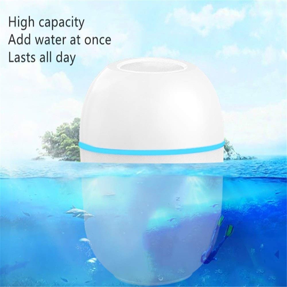Mini Car Humidifier with Aromatherapy Diffuser - Portable Desktop Humidifier for Home, Office & Bedroom - Ultra Quiet with Night Light - Perfect for Dry Air Relief, Essential Oil Diffusing & Relaxation