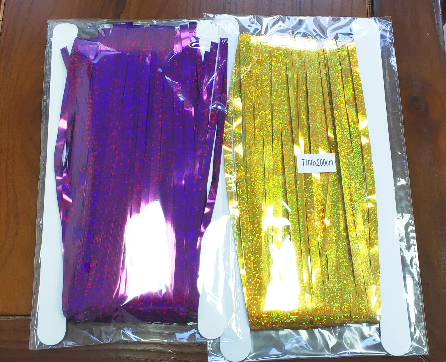 2025 Graduation Party Decorations - Purple & Gold Foil Fringe Curtains for Women's Birthday, Eid Mubarak & ISU Celebrations | Perfect for Graduation Ceremonies, Birthday Parties & Holiday Decor