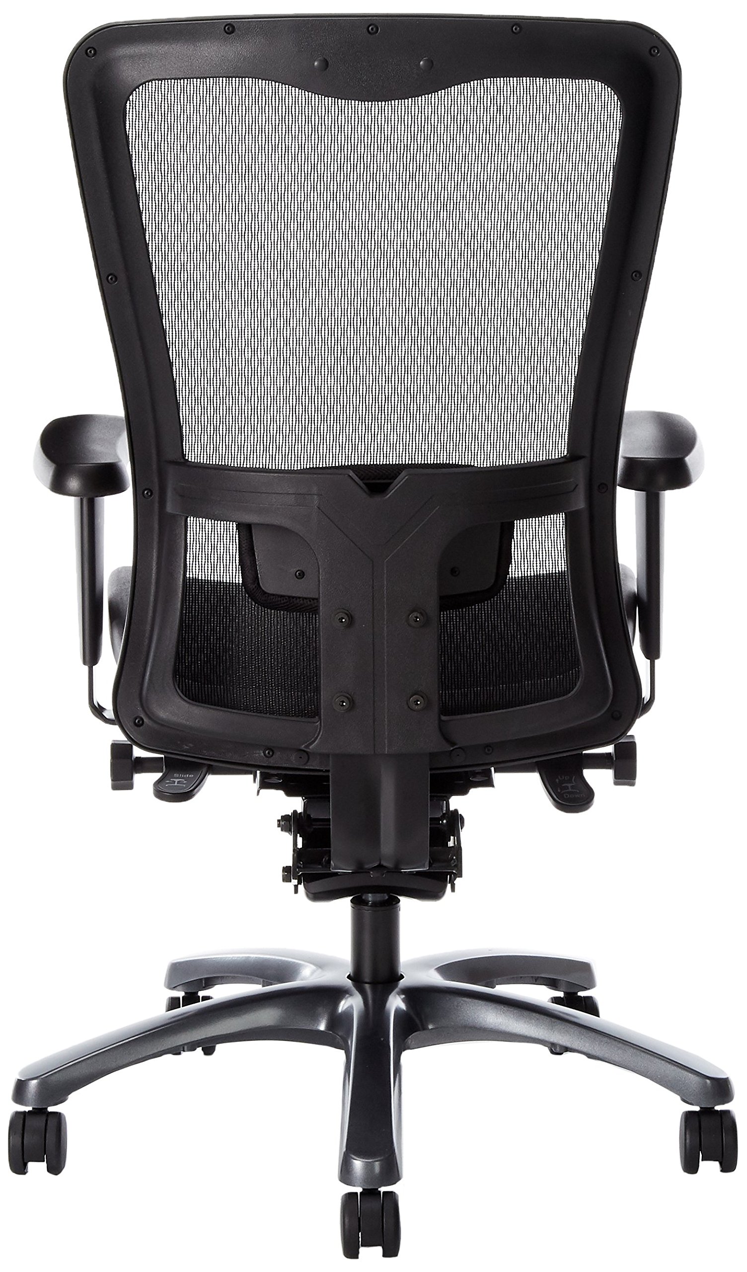 Office Star ProGrid High Back Breathable Mesh Office Chair with Adjustable Lumbar Support - Ergonomic Manager's Task Chair for Home & Business Use - Black