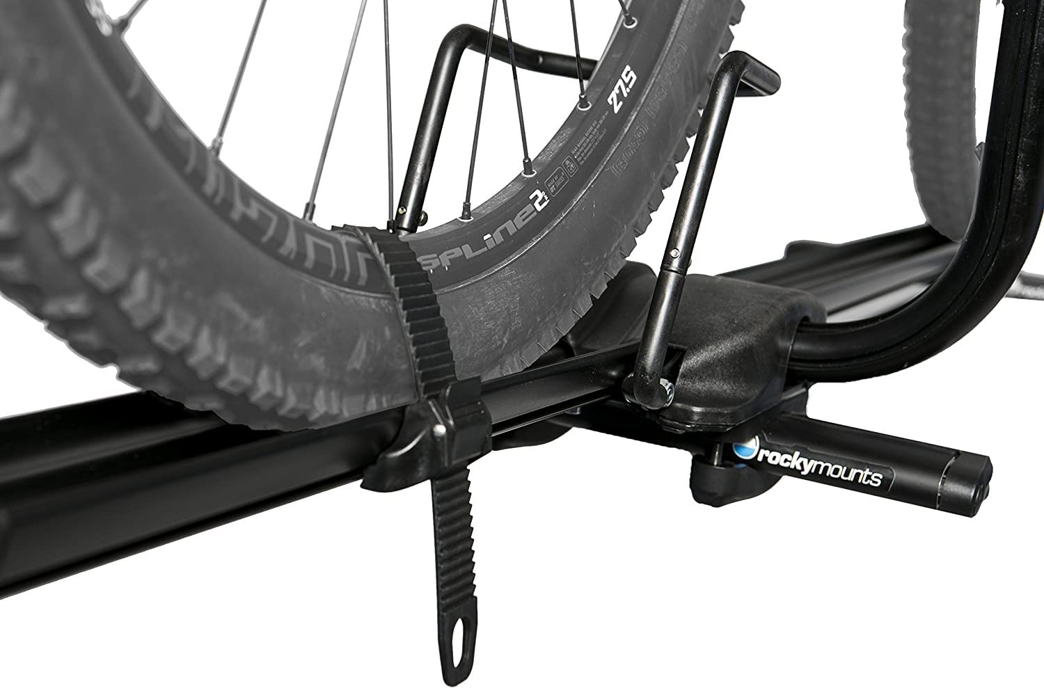 RockyMounts Tomahawk Upright Roof Bike Rack - Heavy Duty Bicycle Carrier for Cars, SUVs & Trucks - Perfect for Road Trips, Mountain Biking & Outdoor Adventures