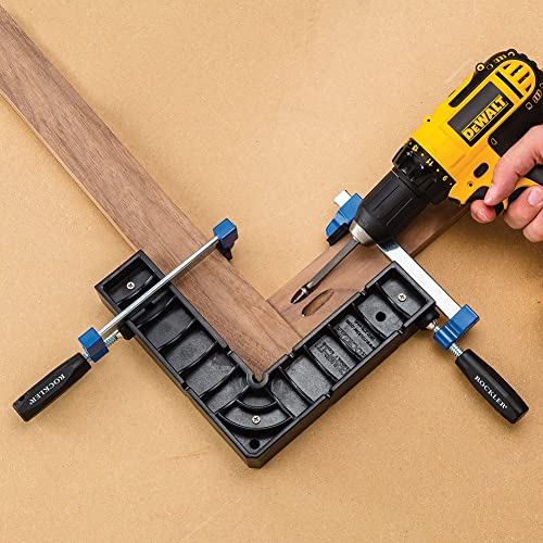 Rockler 29190 Clamp-It Assembly Square Tool - Precision Woodworking Clamps for Cabinet Making, Furniture Building & DIY Projects - Perfect for 90-Degree Angle Joints and Frame Assembly