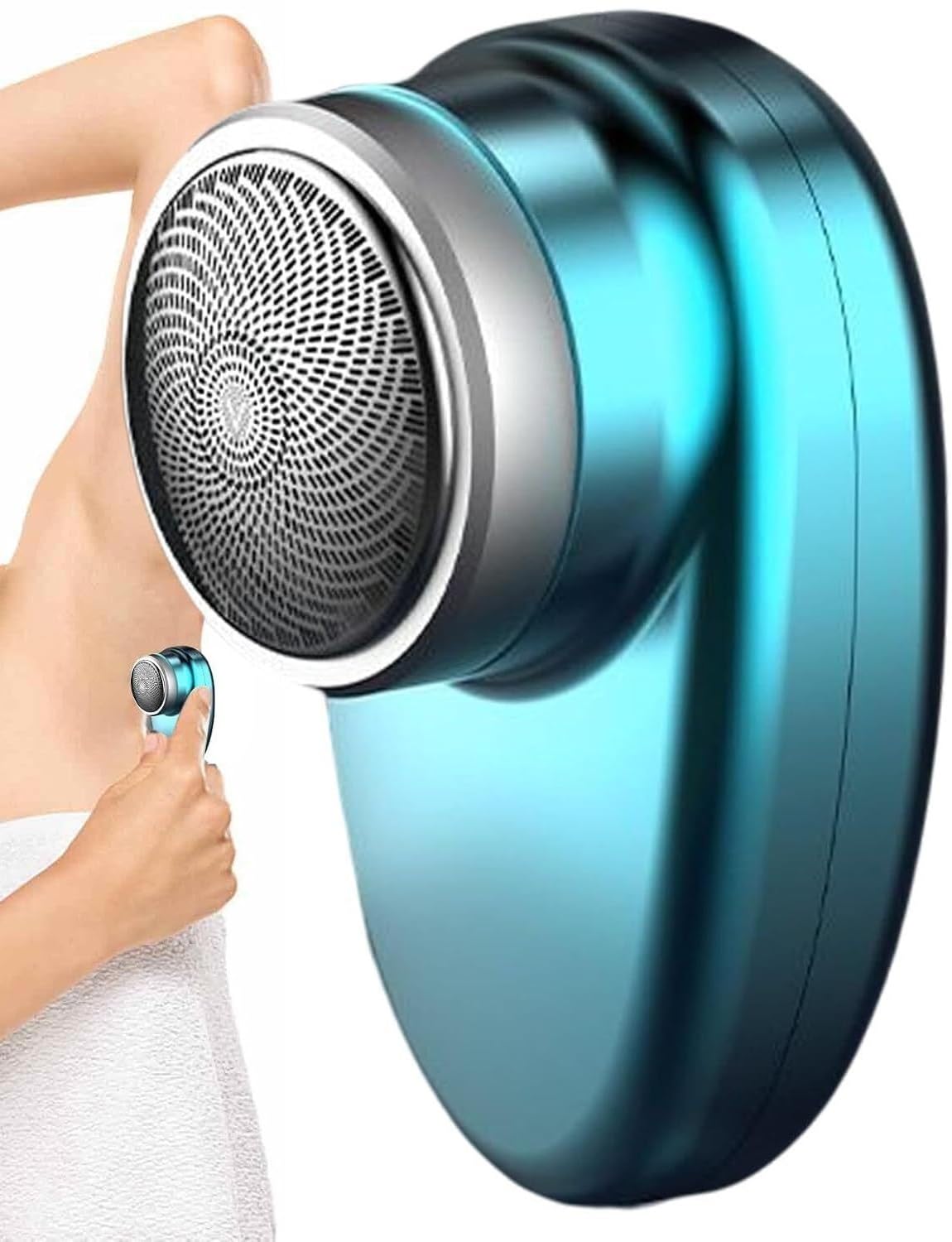 Portable Electric Shaver for Men - Rechargeable Wet/Dry Shaver with LED Digital Display, Pocket Size Travel Shaver for Precision Shaving & Trimming (Blue) - Perfect for Home, Travel, Gym & Daily Grooming