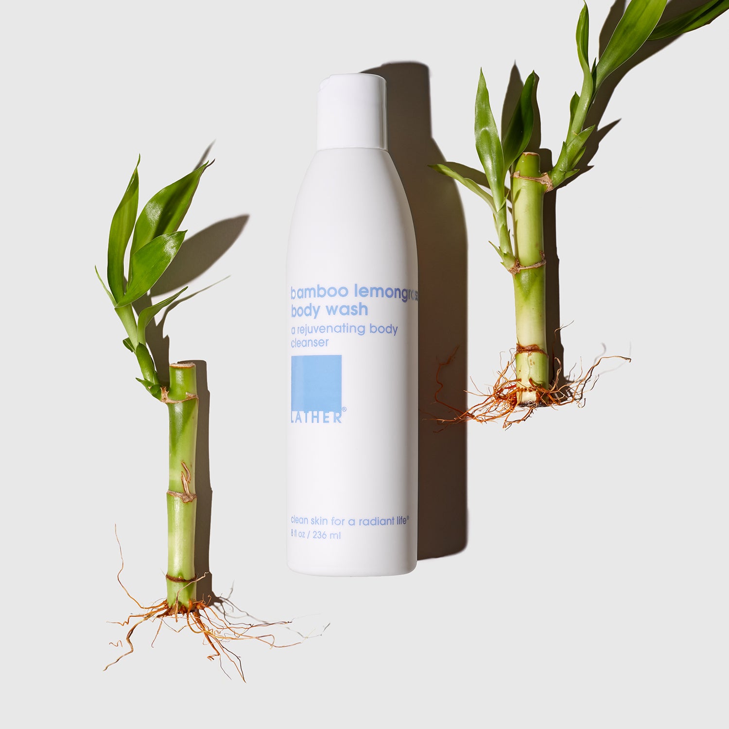 Natural Bamboo Lemongrass Body Wash for Women & Men - Moisturizing & Refreshing Shower Gel for Dry Skin - Perfect for Daily Use & Spa Relaxation