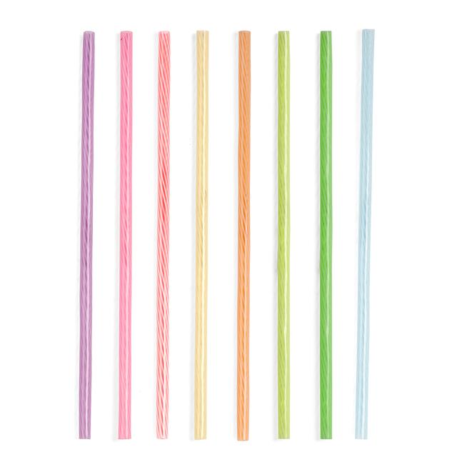 Eco-Friendly Rainbow Reusable Straws - 8 Inch Silicone Drinking Straws for Smoothies, Cocktails & Iced Coffee - BPA-Free Dishwasher Safe Party & Travel Accessories