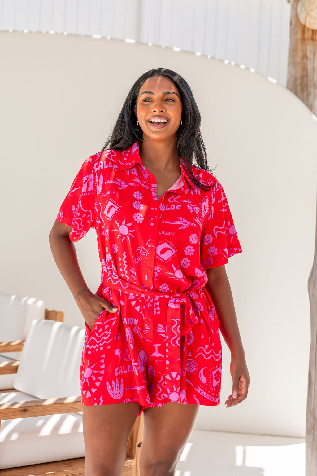 Giulia Playsuit in Margie - Stylish Women's Jumpsuit for Summer Outfits & Casual Wear | Perfect for Beach, Vacation, and Everyday Fashion