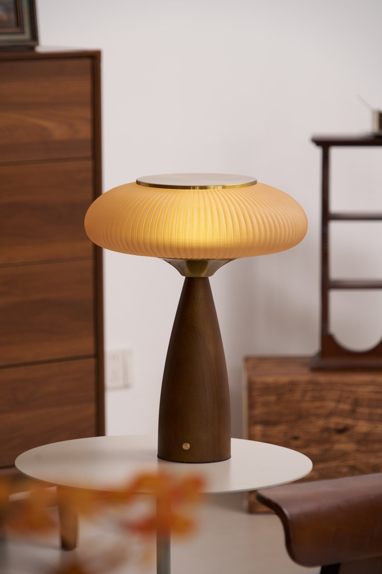 Cielo Rechargeable Wooden Table Lamp - Modern LED Nightstand Light for Bedroom, Living Room, and Office