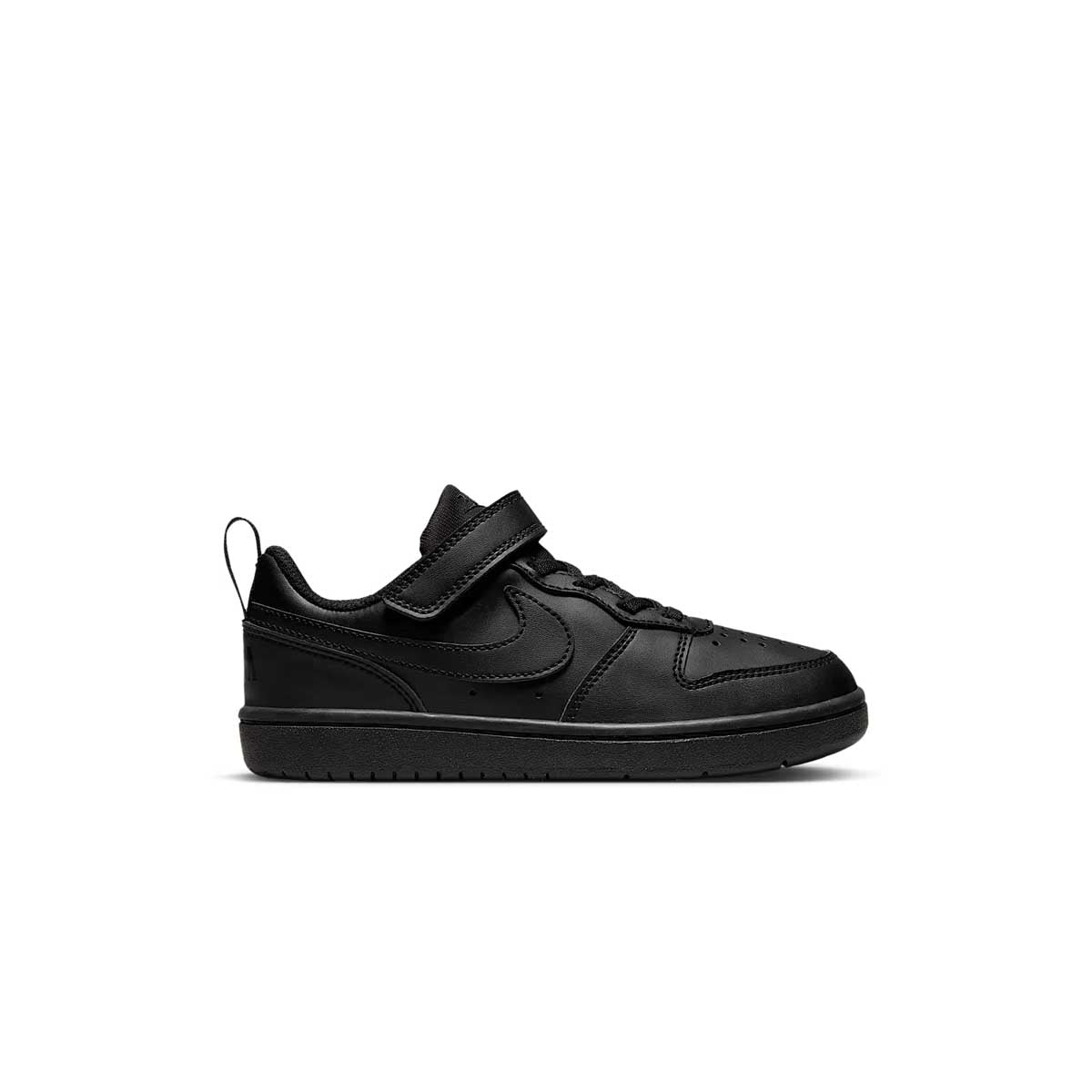Kids Court Borough Low Recraft Sneakers - Triple Black Colorway | Stylish & Comfortable Shoes for Boys & Girls | Perfect for School, Play & Everyday Wear