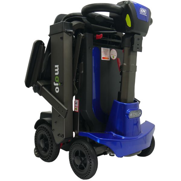 Mojo Manual Folding Scooter - Lightweight & Portable Mobility Aid for Adults & Seniors - Perfect for Travel, Shopping & Outdoor Activities