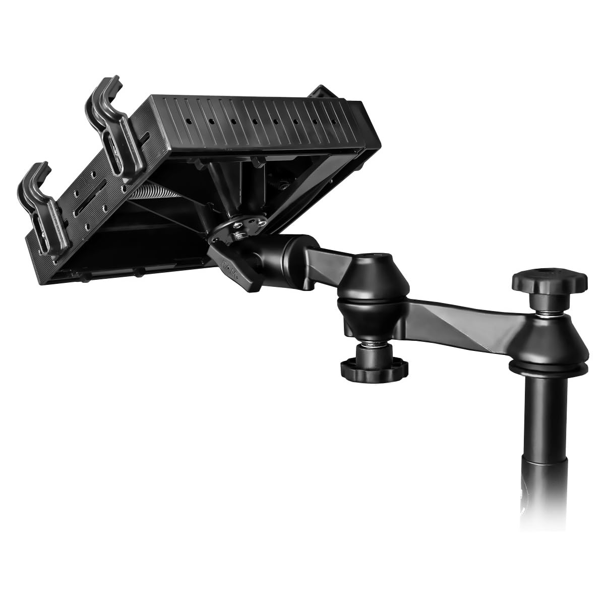 RAM MOUNTS No-Drill Laptop Mount for '19-24 Dodge Ram 1500 Pickup Trucks RAM-VB-186ST1-SW1 - Secure & Adjustable Laptop Holder for Work & Travel