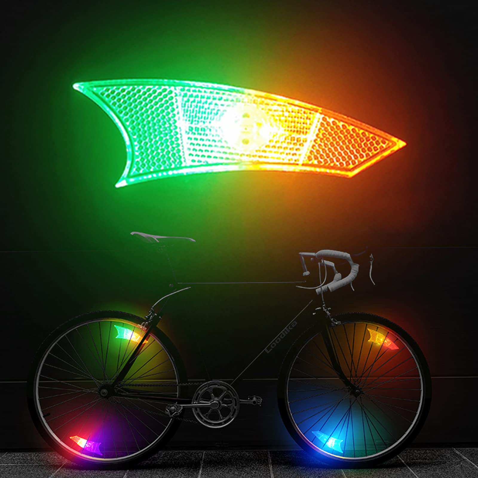 TIGERMILLION 2PCS LED Bike Wheel Lights - Waterproof Bicycle Spoke Lights for Night Riding, Cycling Safety Warning Lights & Wheel Decoration - Perfect for Commuting, Night Rides & Outdoor Adventures