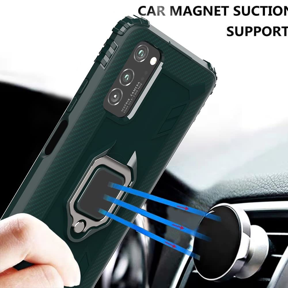 Premium Carbon Fiber Phone Case with 360° Rotating Ring Stand - Durable Protection for iPhone 15/14/13/12 Pro Max | Perfect for Hands-Free Viewing, Selfies & Everyday Use