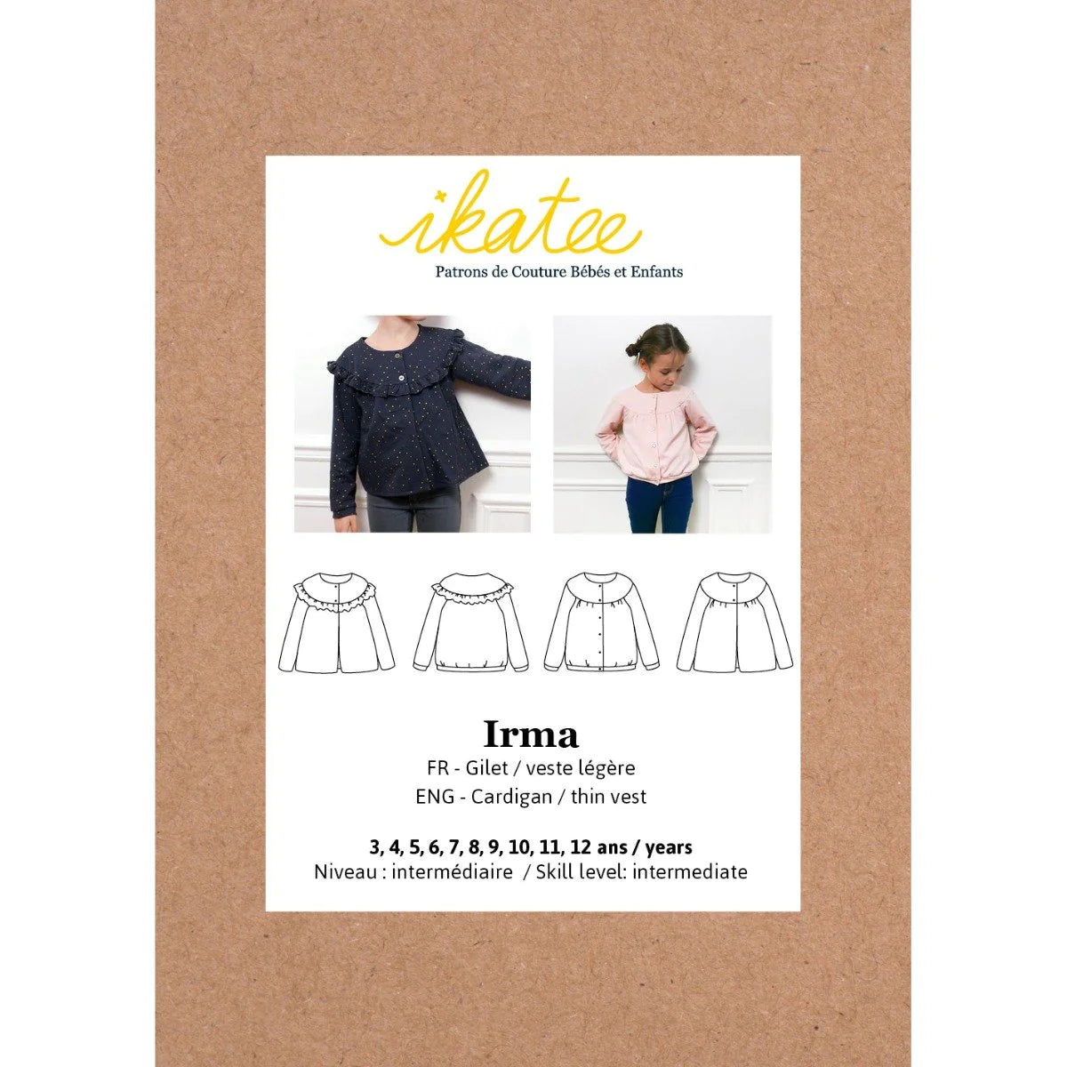 Irma Cardigan Knitting Pattern for Kids Ages 3-12 Years | DIY Crochet Sweater Design for Girls & Boys | Perfect for Handmade Gifts & Cozy Winter Wear
