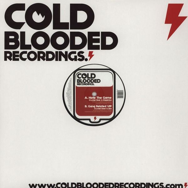Crystal Clear Zen – Hate The Game / Gang Related VIP 12 CB005 Cold Blooded Recordings | Underground Hip Hop Vinyl for DJs & Music Collectors | Perfect for Club Mixing & Hip Hop Enthusiasts