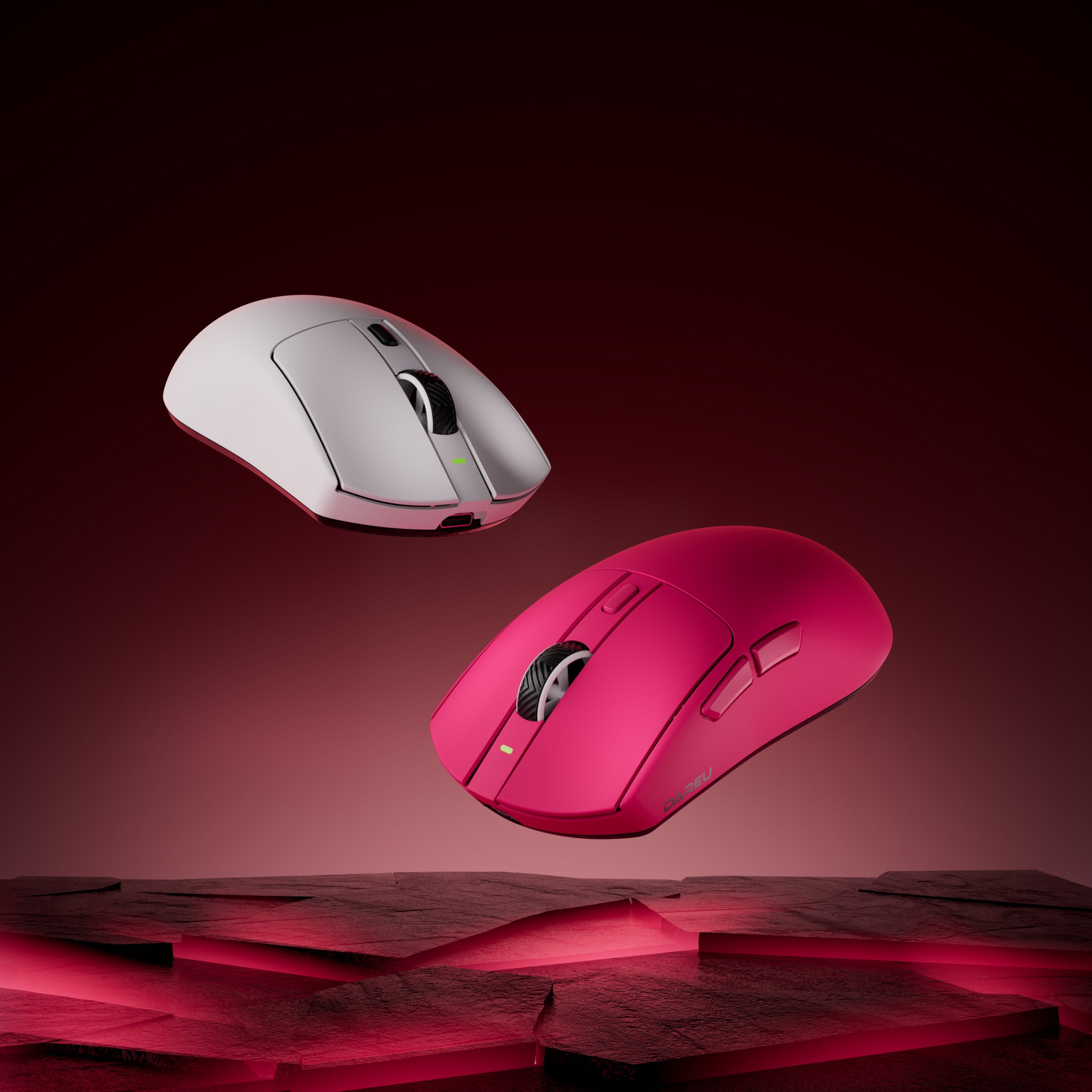 DAREU AE6 Pro Wireless Gaming Mouse - Tri-Mode Connectivity, Dual 8K Polling Rate, Ergonomic Keel Structure with Charging Dock - Perfect for FPS, MOBA & PC Gaming Enthusiasts