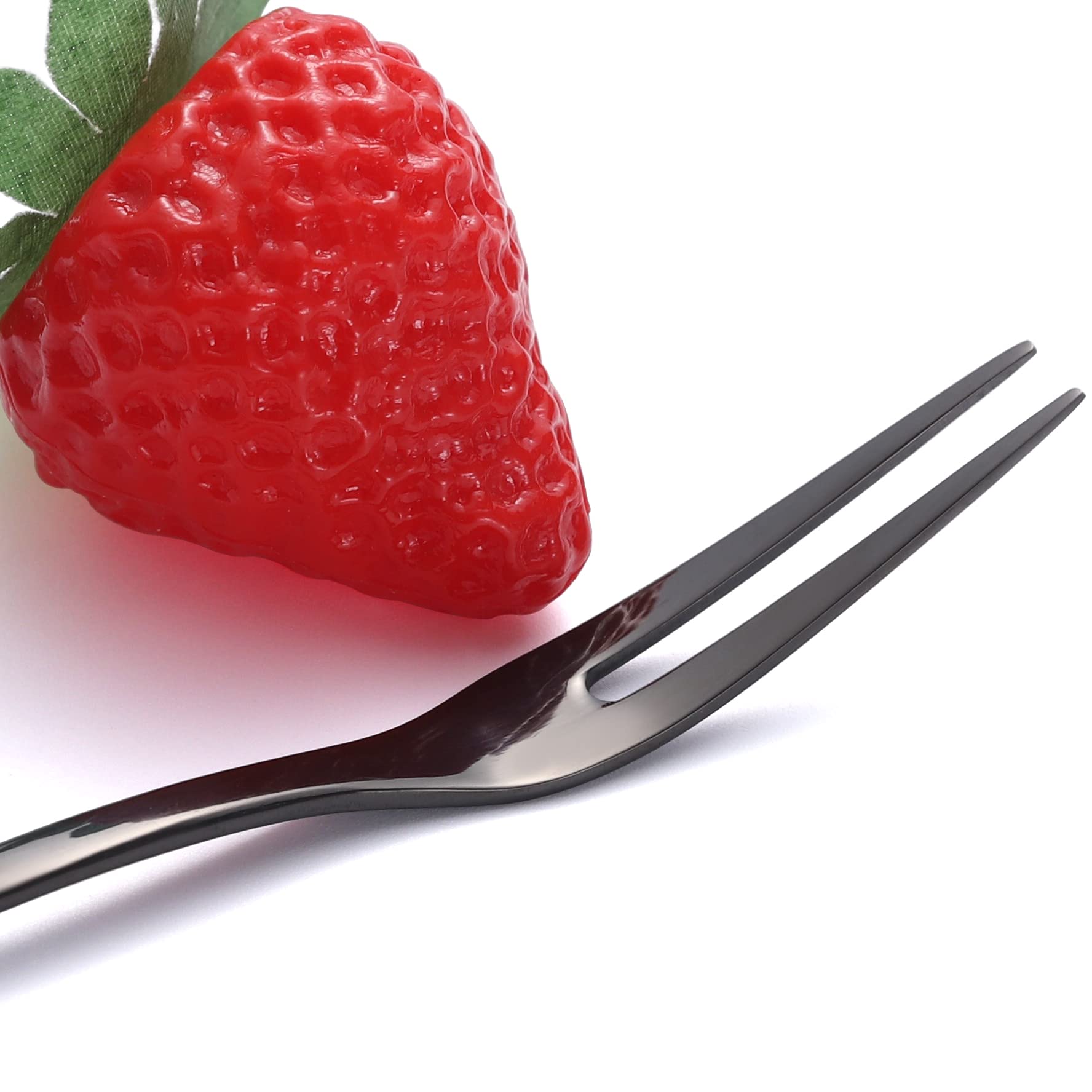 12-Piece Mini Stainless Steel Fruit Forks Set - Perfect for Desserts, Salads, Cheese & Appetizers - Elegant Tasting Flatware for Parties, Picnics & Home Entertaining