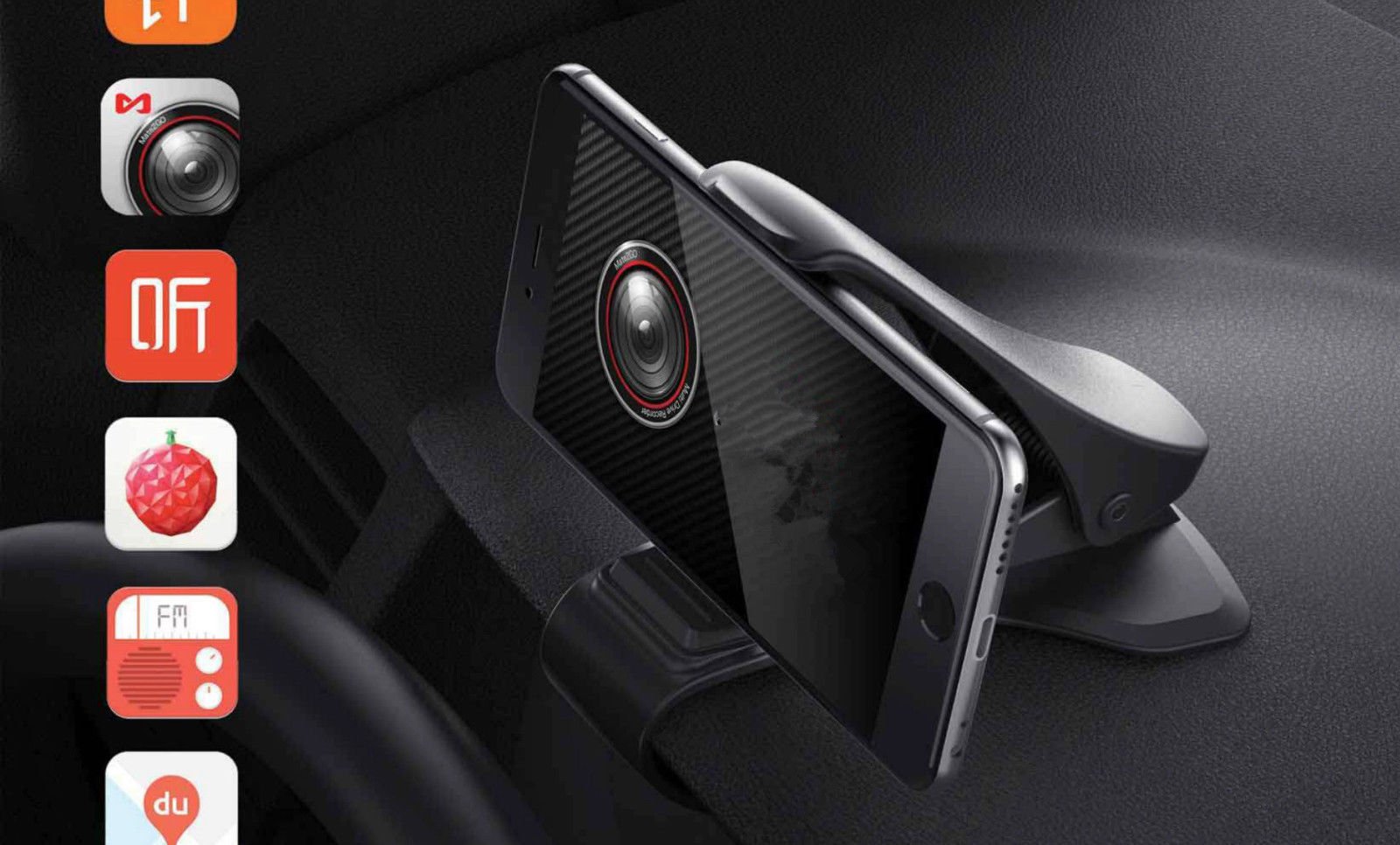 Universal Car Phone Holder - Adjustable Dashboard Mount for GPS & Smartphones - Perfect for Safe Driving