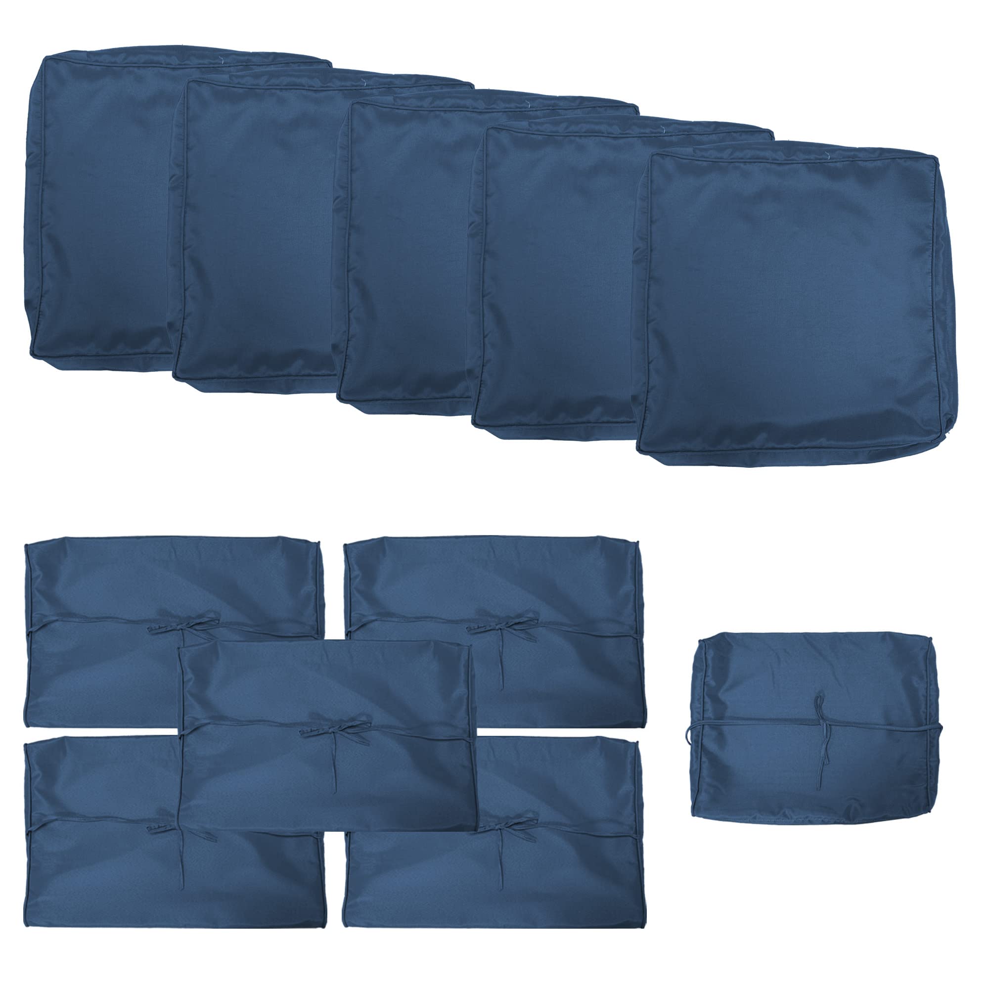 Waterproof Gotland Patio Cushion Covers Replacement - Outdoor Sofa Couch Slipcovers with Zipper Design - Durable All-Weather Seat Covers for Patio Furniture, Deck Chairs & Poolside Lounging