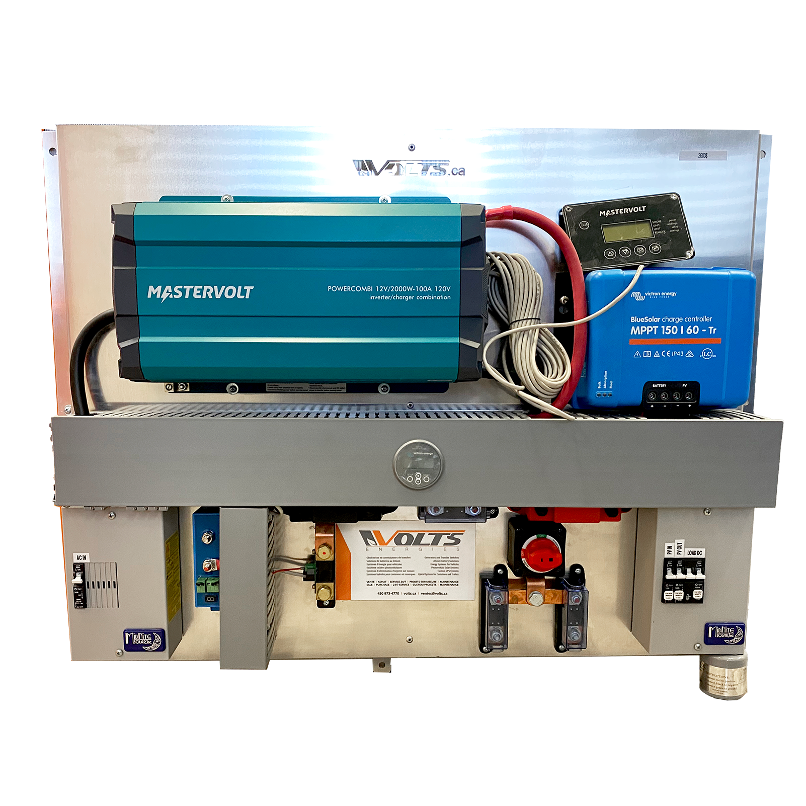 2000W Solar Power Kit with MPPT Charge Controller - Pre-Assembled Solar Panel System for RV, Boat, Off-Grid Living | MasterVolts Inverter Charger 15V/60A | Perfect for Camping, Emergency Backup & Remote Power Needs