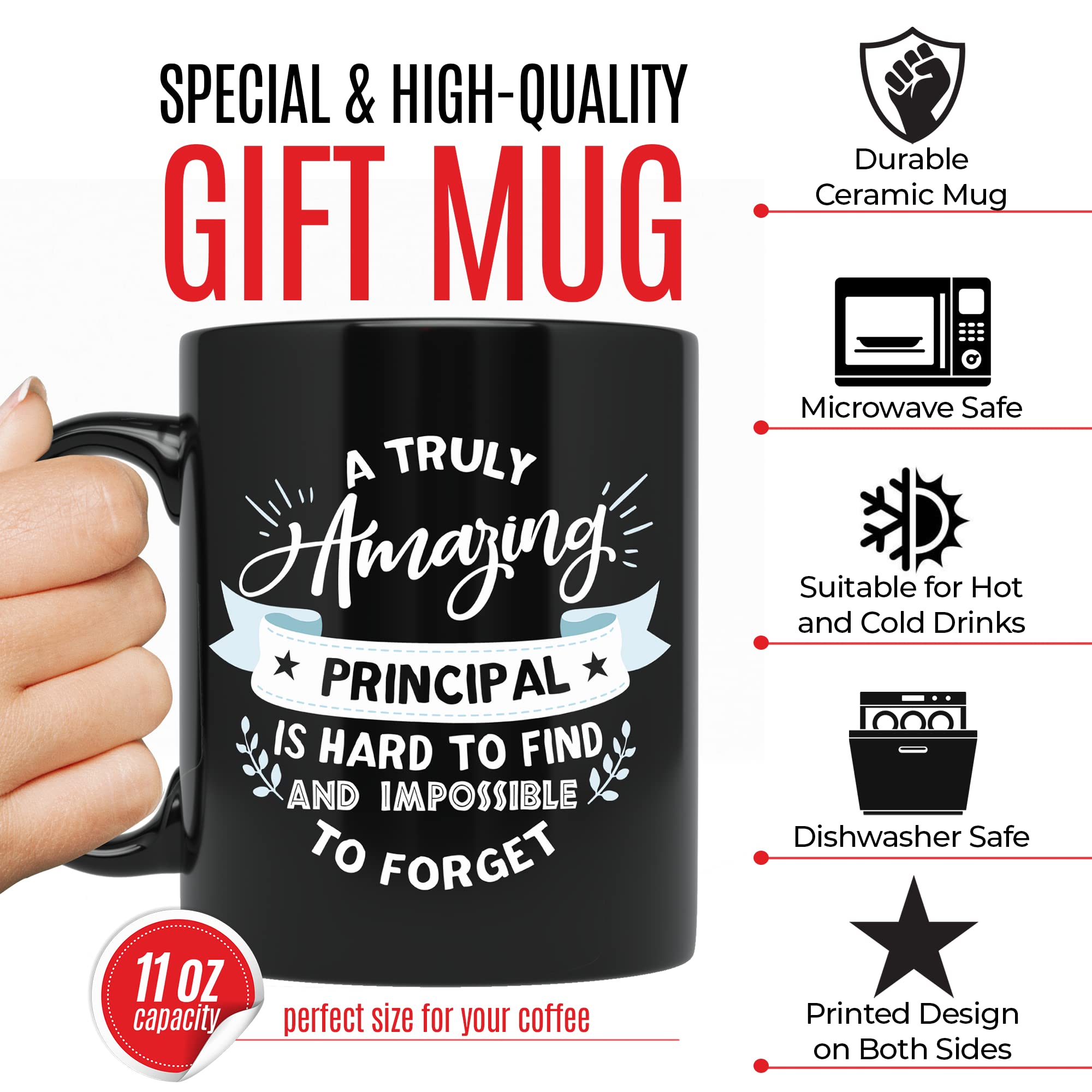 Funny Principal Appreciation Gift - Best School Principal Coffee Mug for Men & Women - Perfect Retirement, Birthday & End of Year Teacher Gift - Ideal for Office Use, Staff Recognition & School Events
