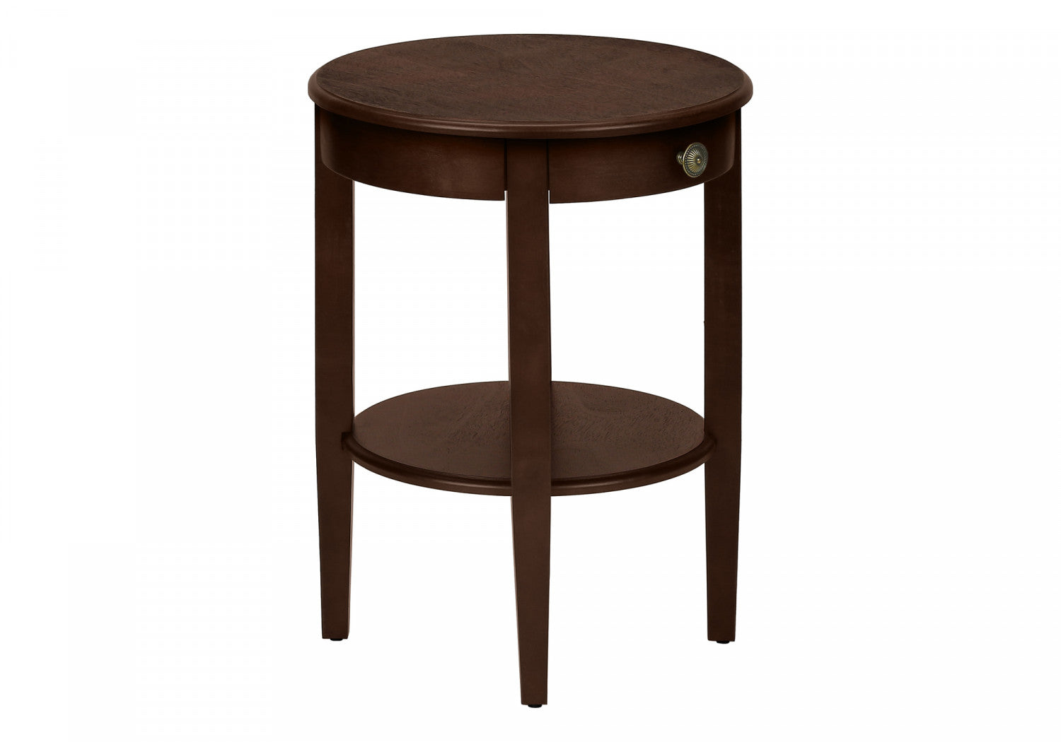 Modern Bryn Side Table in Espresso Finish - Perfect for Living Room, Bedroom, or Office Decor