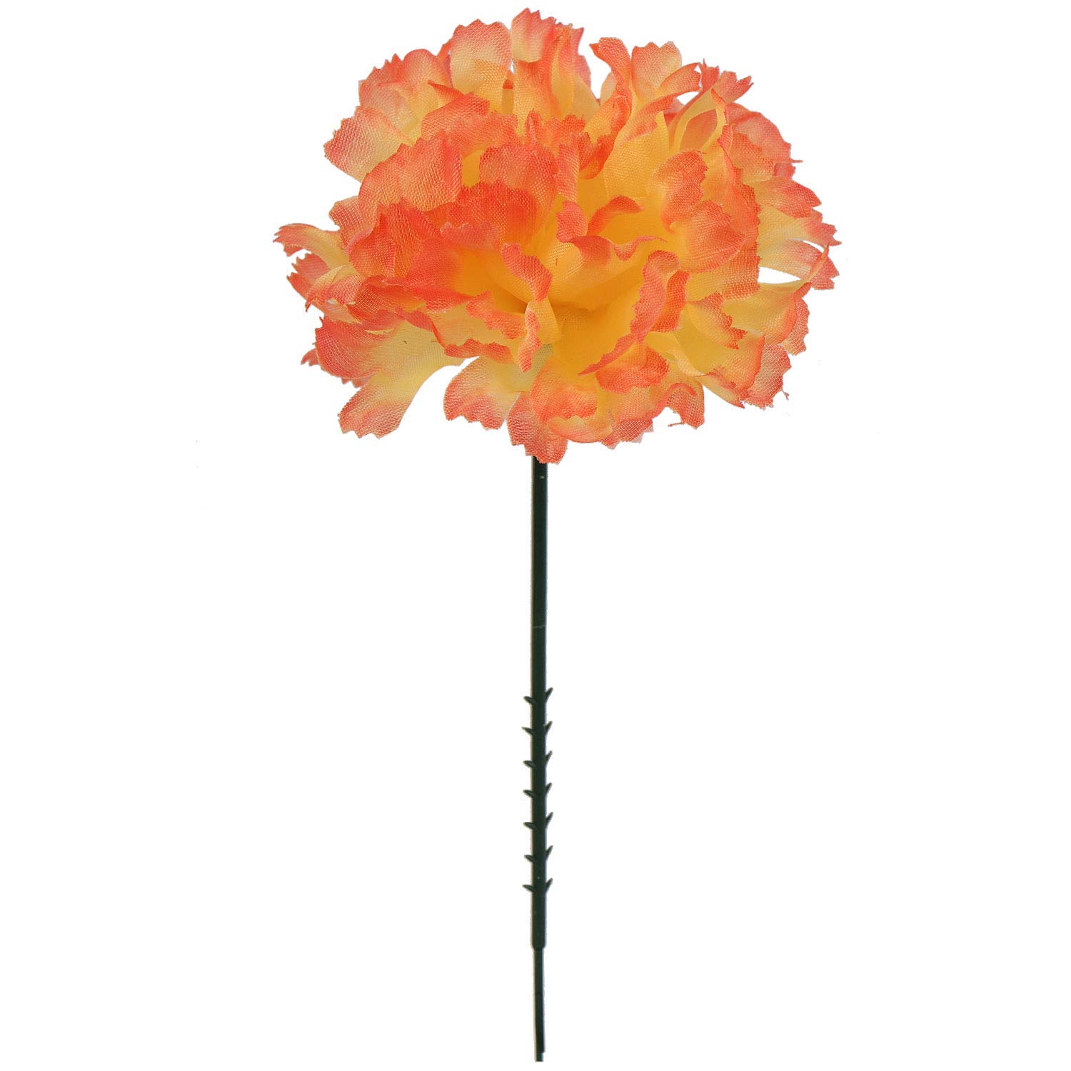 500 Pcs Orange Silk Carnation Picks - Bulk Artificial Flowers for Wedding Decorations, Bridal Bouquets, Centerpieces & Home Floral Arrangements