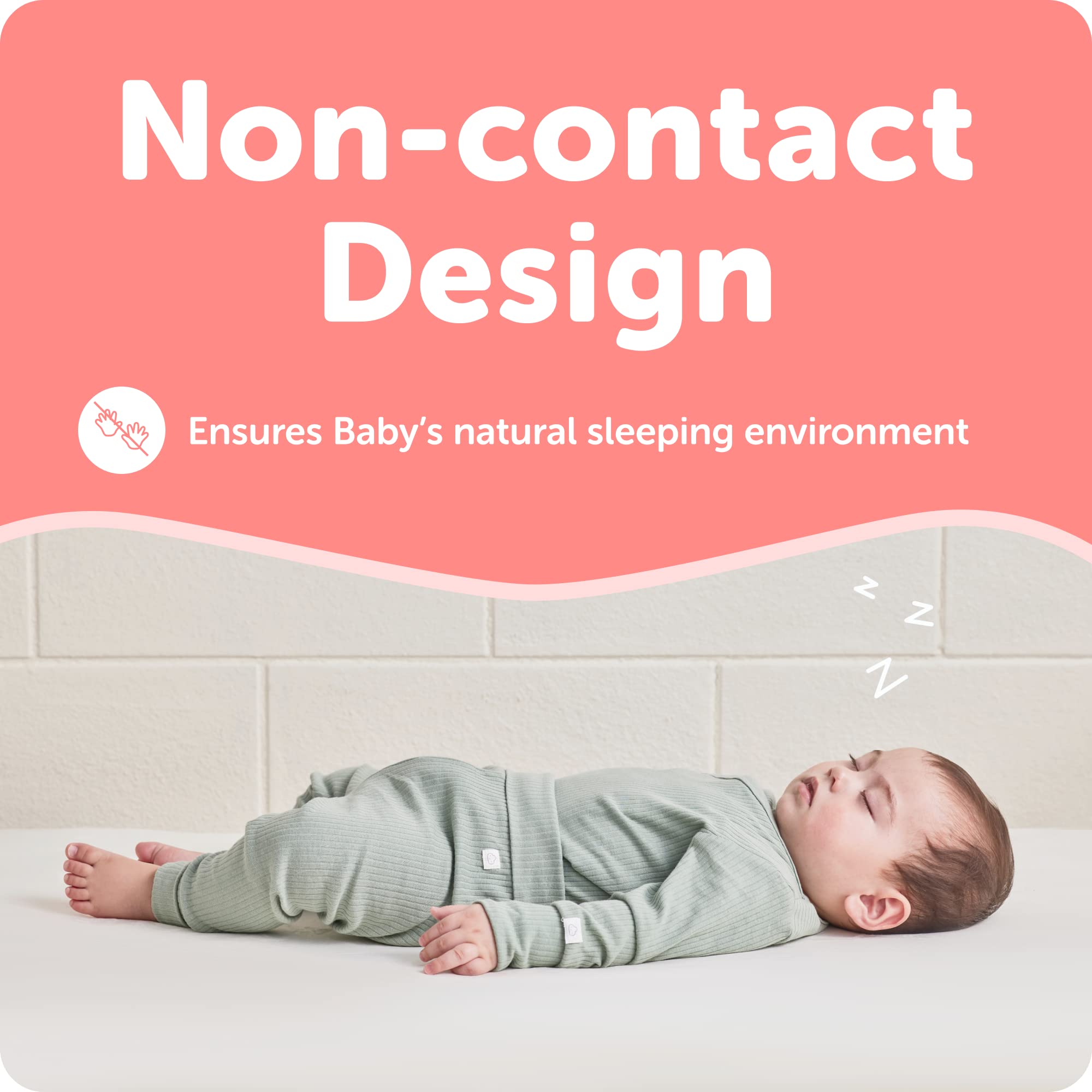 **CuboAi Sleep Sensor Pad - AI-Powered Baby Movement Tracker with Real-Time Alerts | Non-Contact Baby Monitor Accessory | Works with CuboAi Plus | Perfect for Safe Sleep Monitoring & SIDS Prevention**
