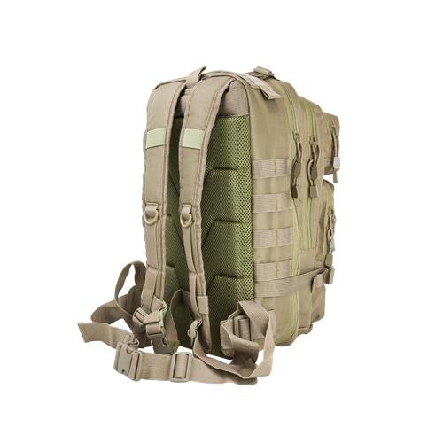 VISM CBST2949 Small Tactical Backpack - Tan | Compact Military Style Daypack for Hiking, Travel & Everyday Use