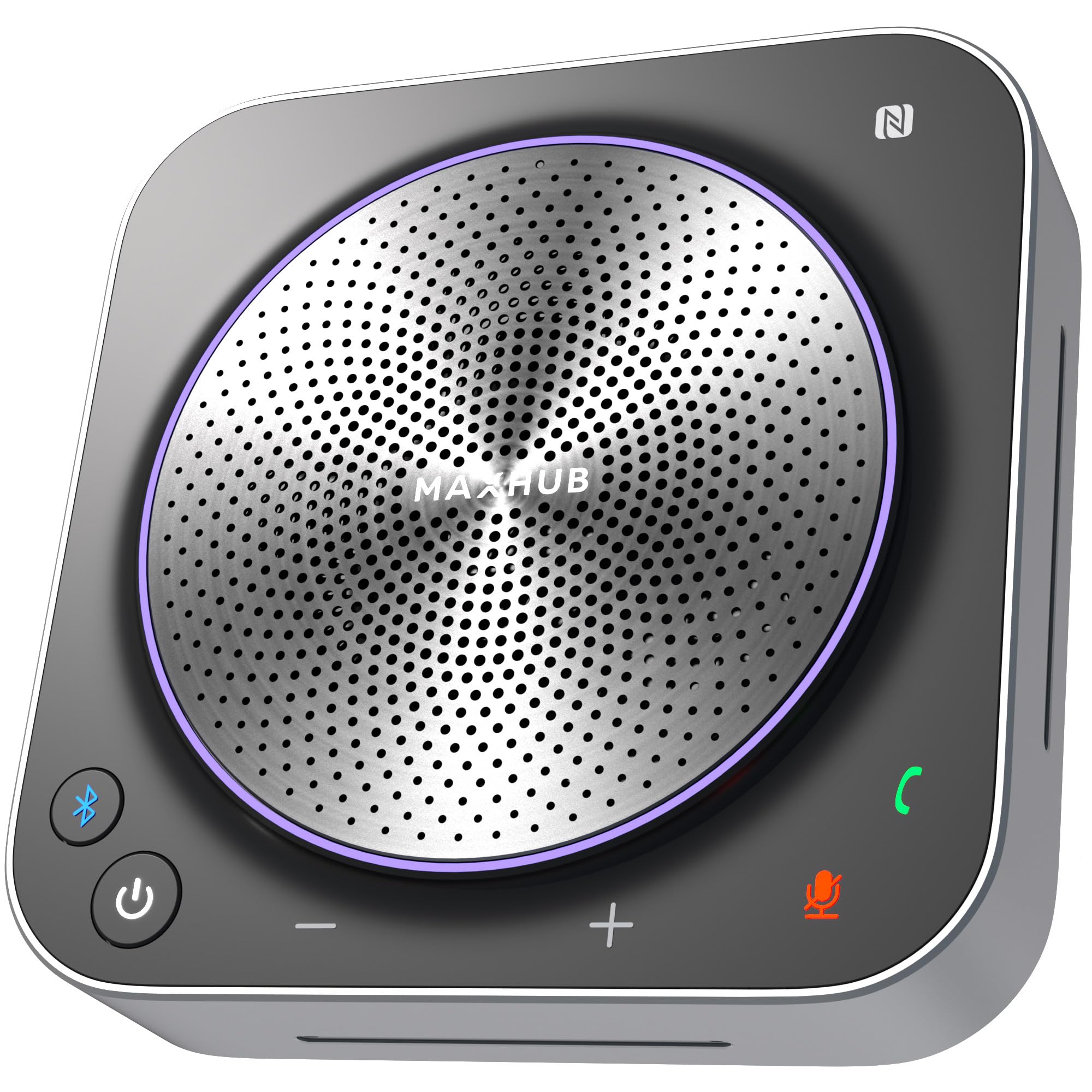 BM35 Wireless Bluetooth Microphone Conference Speakerphone - 360° Omnidirectional Sound Pickup with 8-Array Mics, 20ft Range, AI Noise Cancellation, NFC Quick Connect, 15H Battery Life for Business Meetings, Online Classes & Remote Work