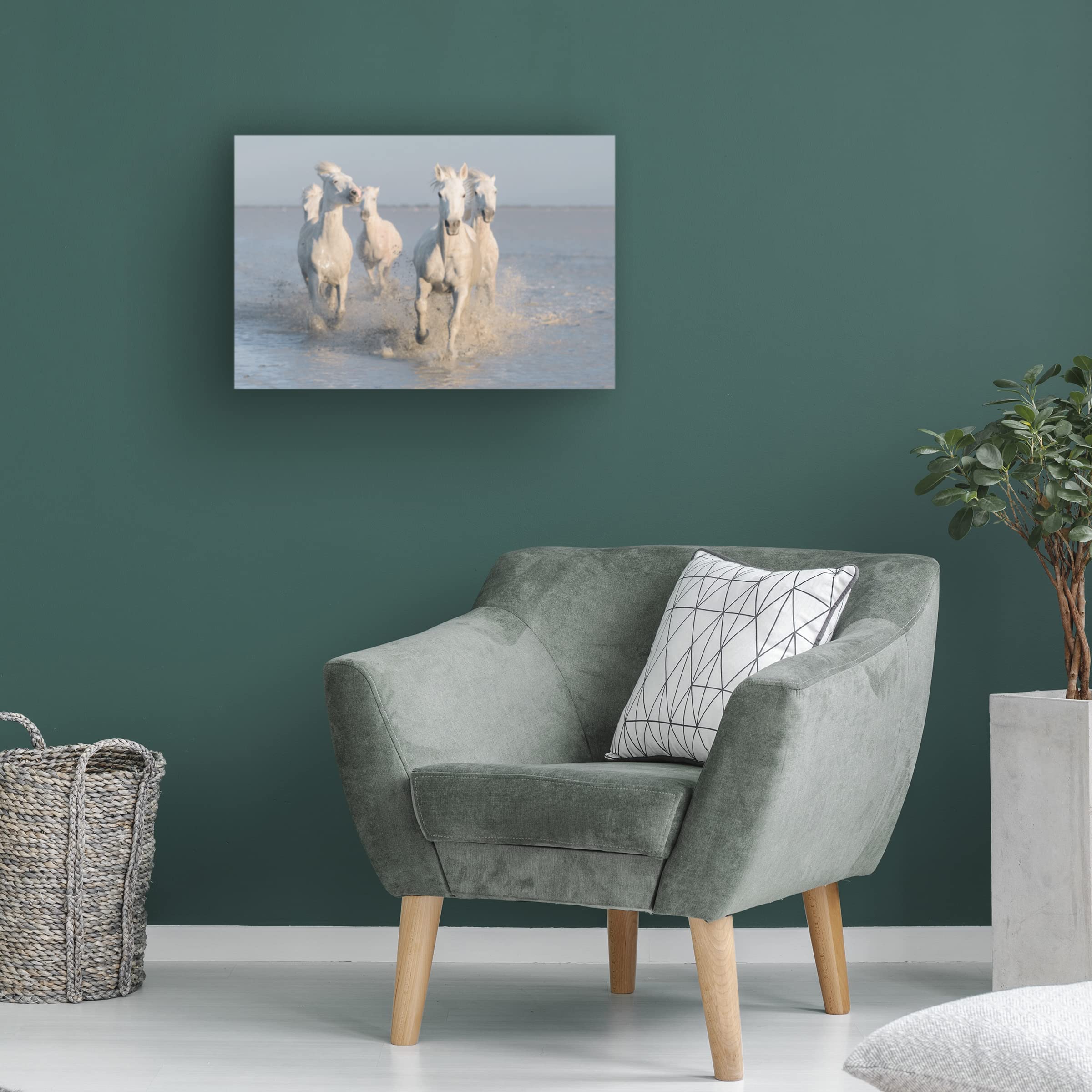Trademark Fine Art 'Horses' Canvas Painting by Rostovskiy Anton - Elegant Equestrian Wall Decor for Living Room, Bedroom & Office