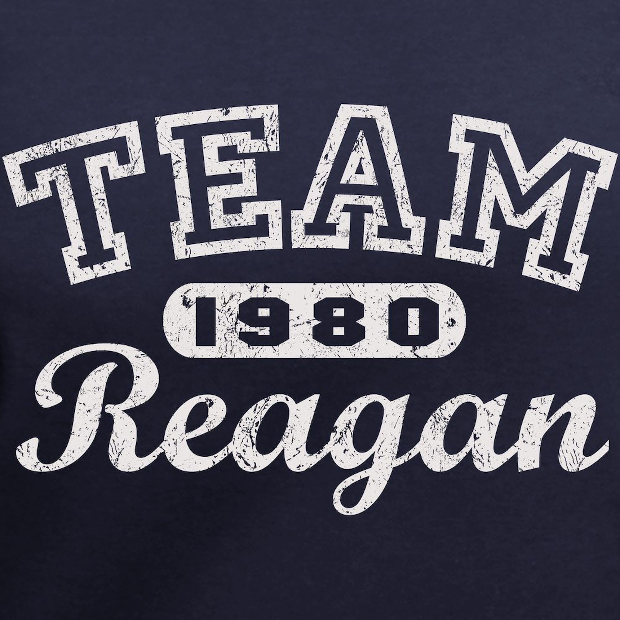 Team Reagan Women's Cotton V-Neck T-Shirt | Comfortable & Stylish Political Apparel | Perfect for Campaign Events, Conservative Gatherings & Patriotic Outfits