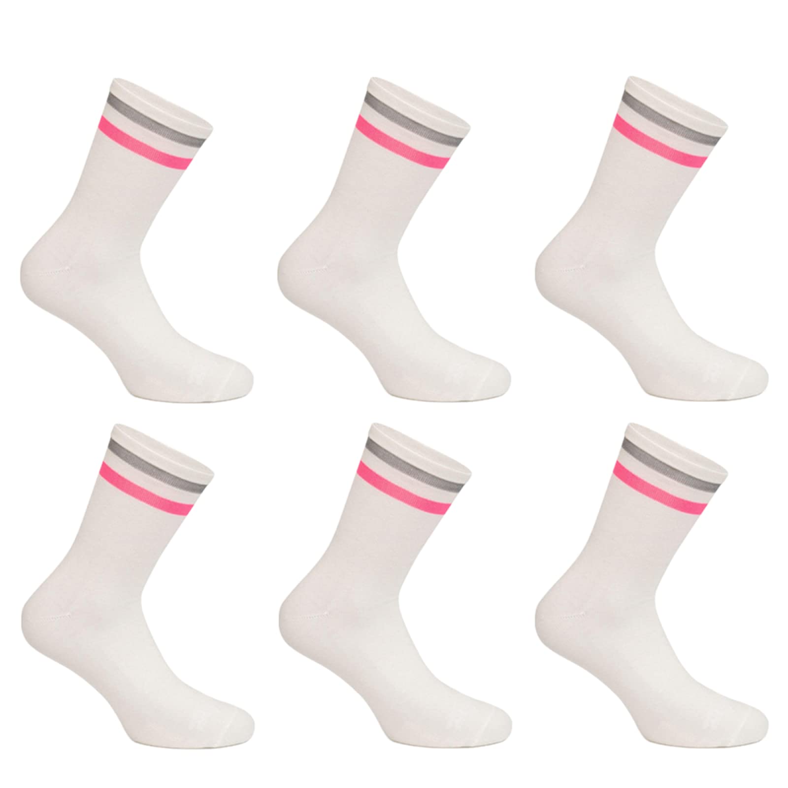 Breathable Women's Cycling Socks 6-Pack - Moisture-Wicking Athletic Socks for Road Biking, Sports & Outdoor Activities | Perfect for Racing, Training & Long-Distance Rides