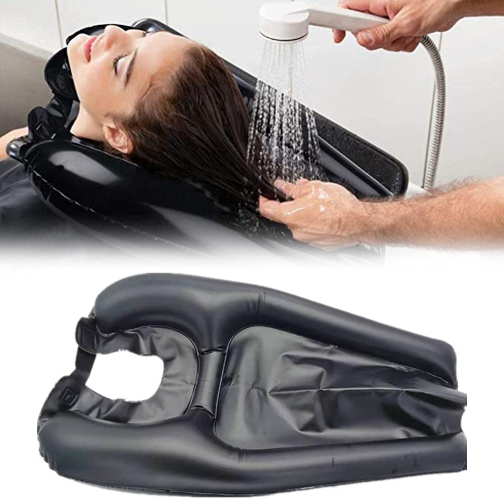 Inflatable Hair Wash Basin - Portable Shampoo Tray for Salon, Home & Bedridden Care | Hair Washing Aid for Seniors, Disabled & Children | Lightweight, Easy-to-Use Shampoo Basin for Bathing, Nursing & Travel