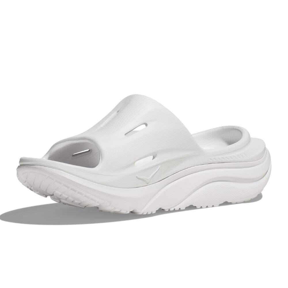 Hoka Ora Recovery Slide 3 - White | Comfortable Post-Workout Sandals for Men & Women | Perfect for Gym, Poolside & Home Relaxation