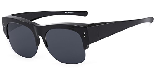 Black Frame/Black Lens | Oversized | Frame Height: 53mm/2.09inch