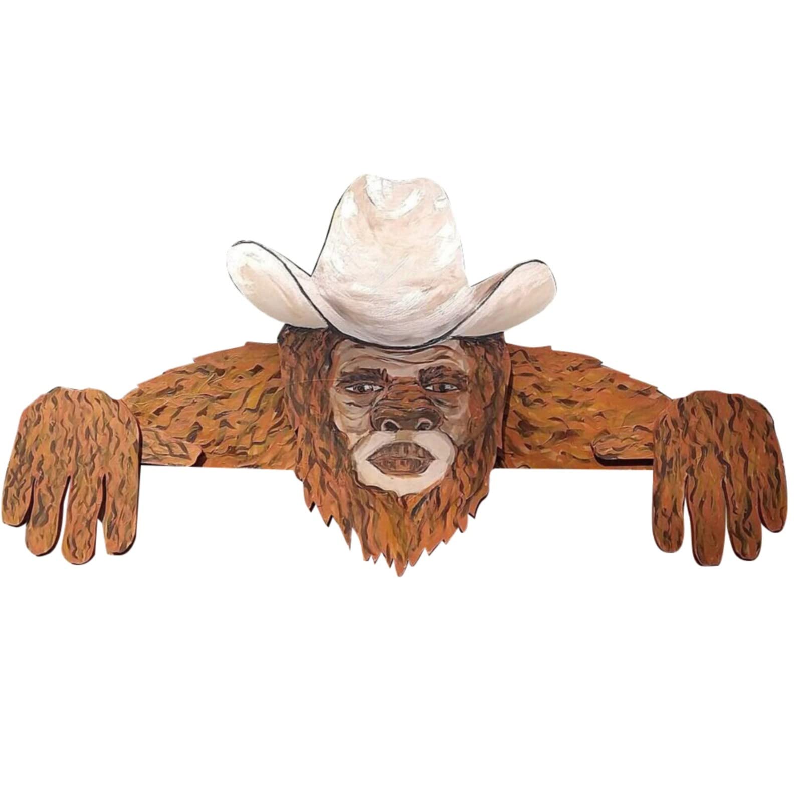 Orangutan Garden Art Pendant - Handmade Fence Ornaments & Decorative Signs for Outdoor Decor - Unique Gardening Gifts for Neighbors & Friends - Perfect for Backyard, Patio, and Garden Decorations (One Size)