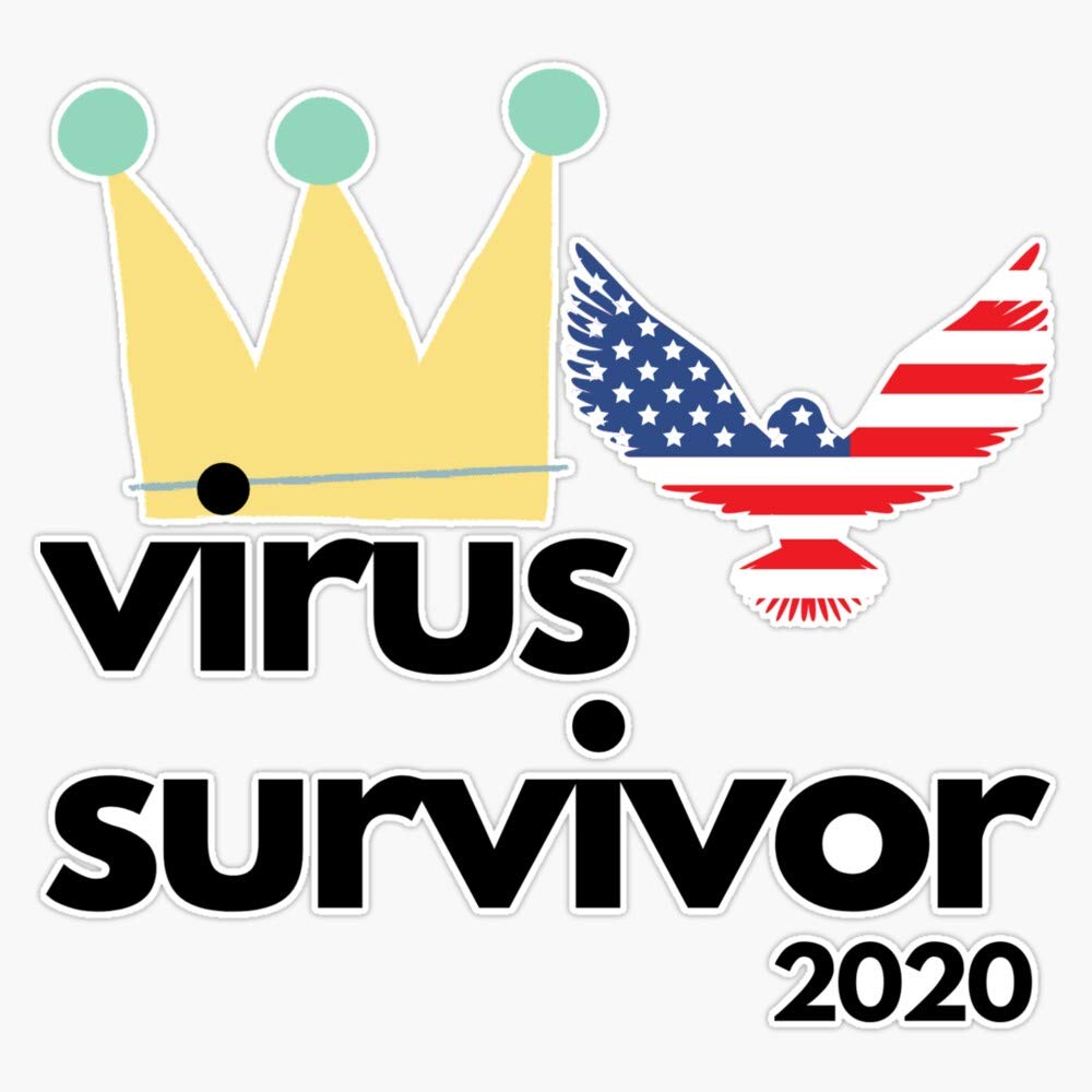 Coronavirus Survivor USA Vinyl Bumper Sticker Decal - 5 Inch Waterproof Car Decal for Cars, Laptops & Windows | Show Your Pride & Support