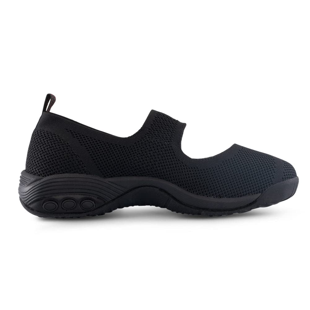 Therafit Women's Comfortable Walking Flats - Slip-On Loafers for Work, Travel & Everyday Wear - Arch Support & Cushioned Insoles for All-Day Comfort