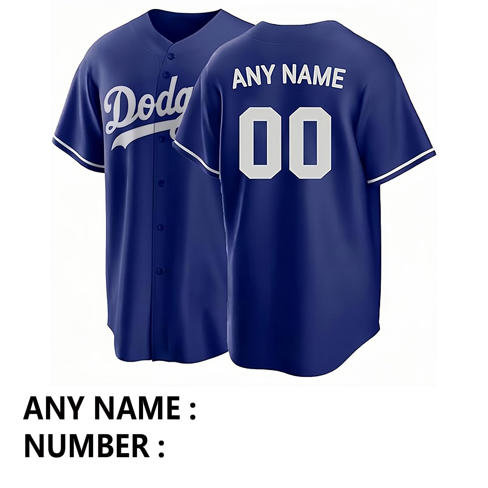 Custom Baseball Jersey with Stitched Name & Number - Personalized for Men, Women & Youth | Team Sports, Fan Gear & Game Day Outfits