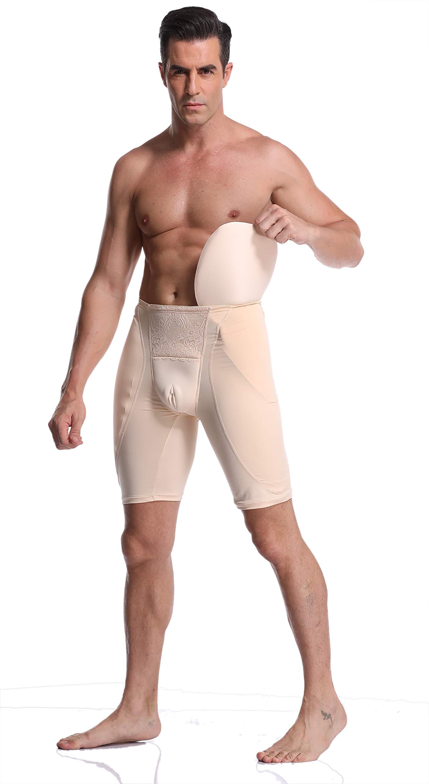 BIMEI 2-Pack Sponge Padded Camel Toe Control Gaff - Fake Vagina for Crossdressers & Transgender Women - Comfortable Shemale Underwear for Daily Wear & Cosplay