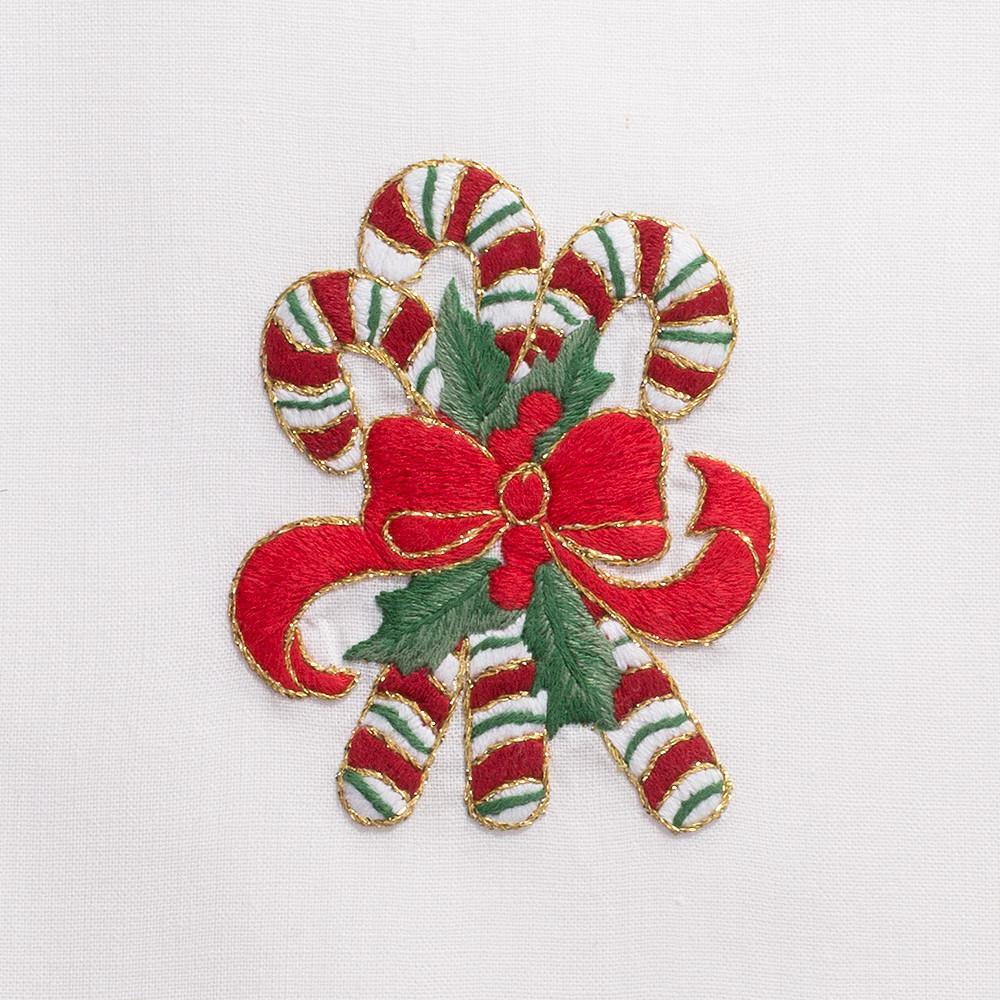 Festive Candy Cane Christmas Hand Towels - Holiday Kitchen & Bathroom Decor - Perfect for Xmas Party, Guest Bathroom, and Seasonal Home Decor