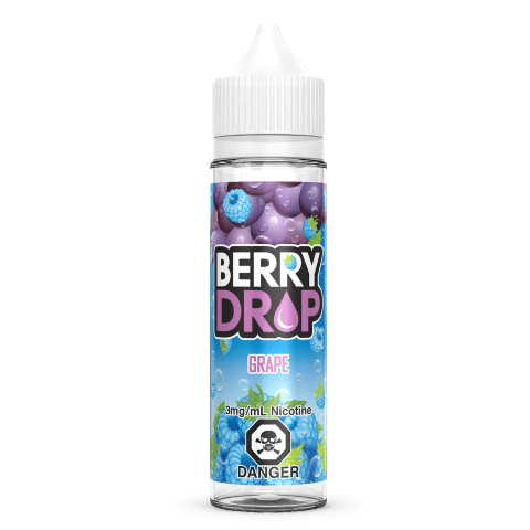 Premium Grape & Berry Drop E-Liquid - 60mL Bottle for Vape Pens & Mods - Refreshing Flavor for All-Day Vaping