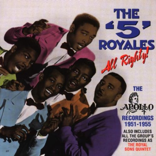 5 Royales - All Righty! Apollo Recordings Vinyl LP | Classic R&B & Soul Music | Perfect for Collectors and Music Enthusiasts