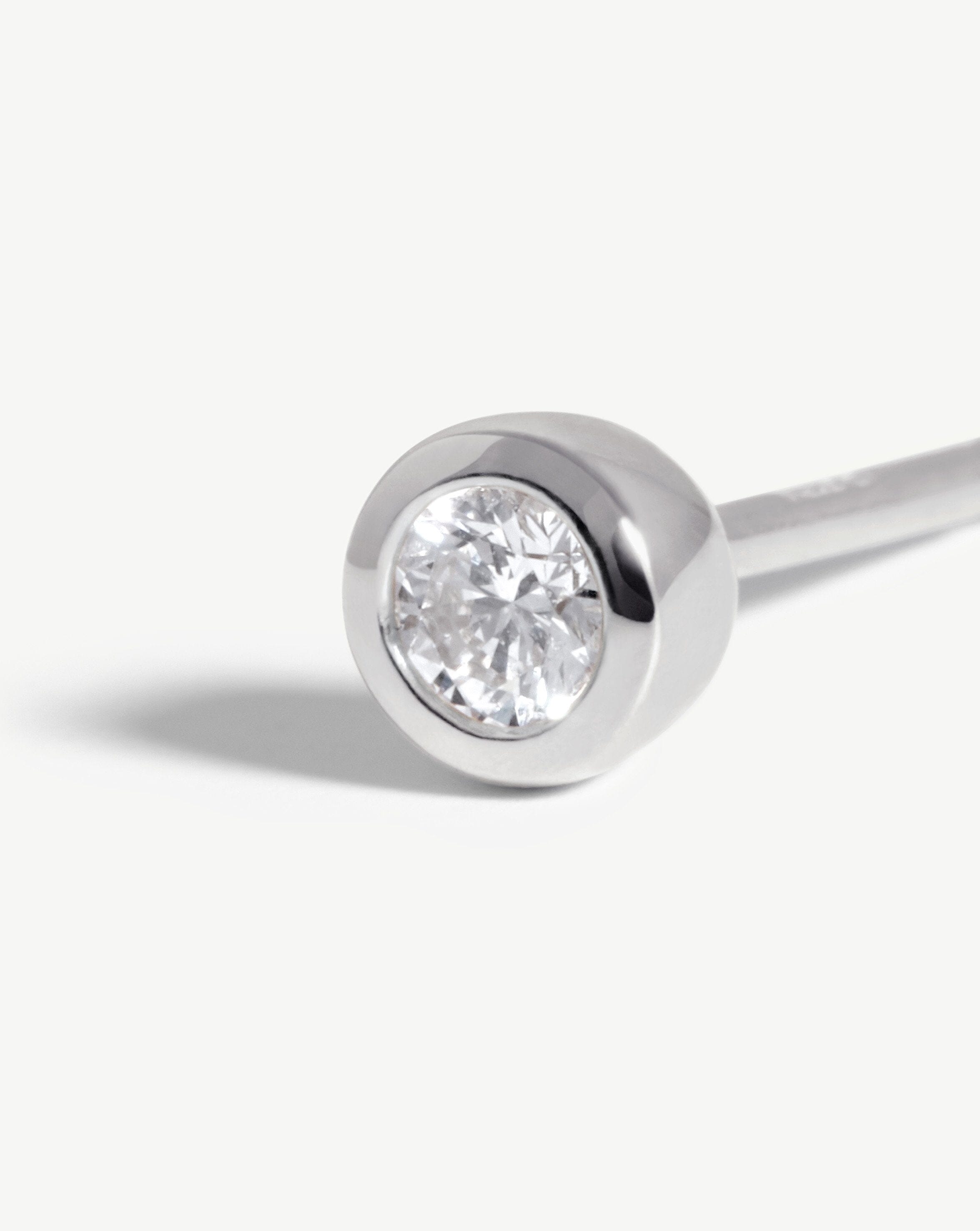 Exquisite Solitaire Stud Earrings for Women - 14K Gold or Sterling Silver - Perfect for Everyday Wear, Gifts & Special Occasions