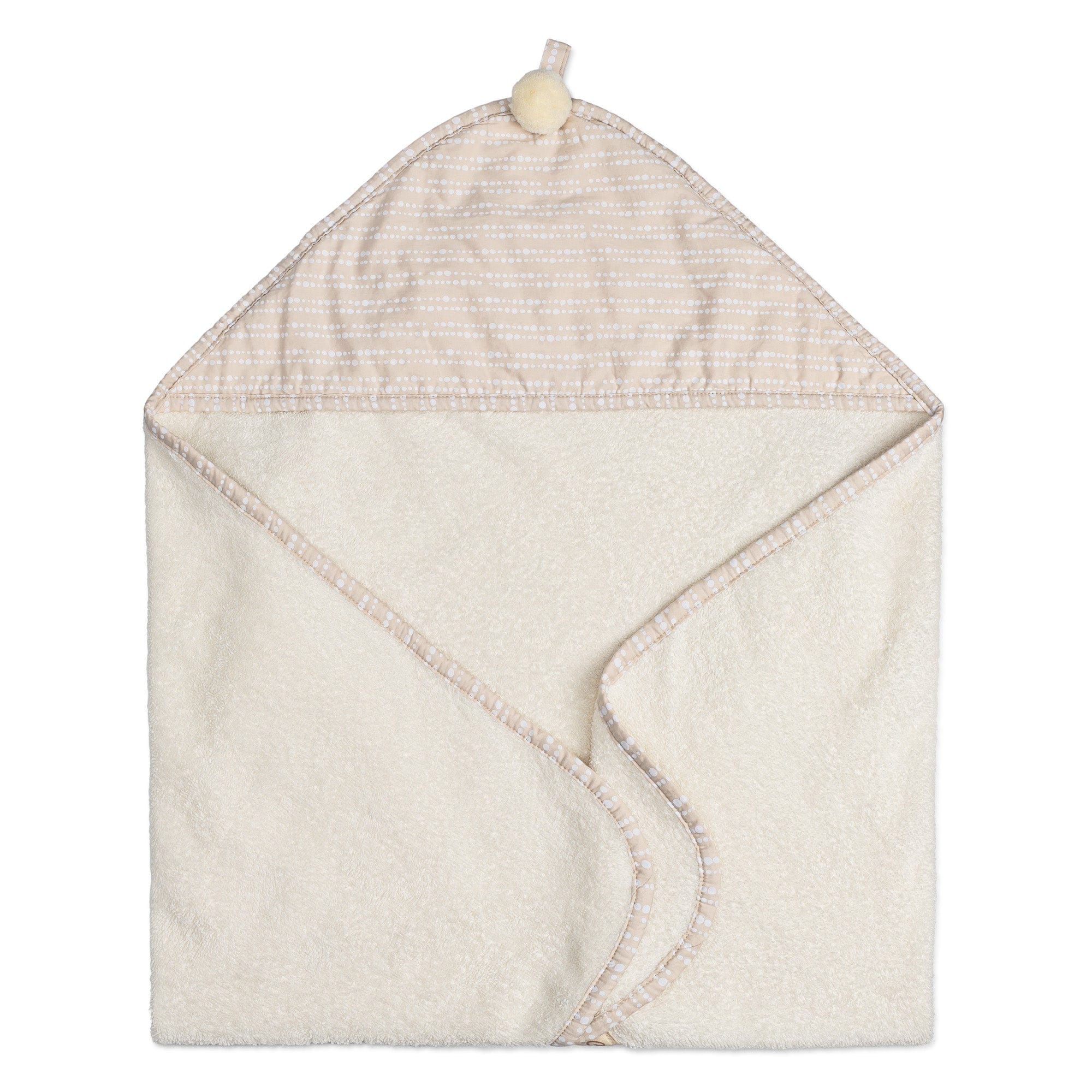 Crane Baby Cove Hooded Towel with Soft Absorbent Fabric - Perfect for Newborns, Infants & Toddlers - Cute Dot Design for Bath Time, Swimming & Beach Outings