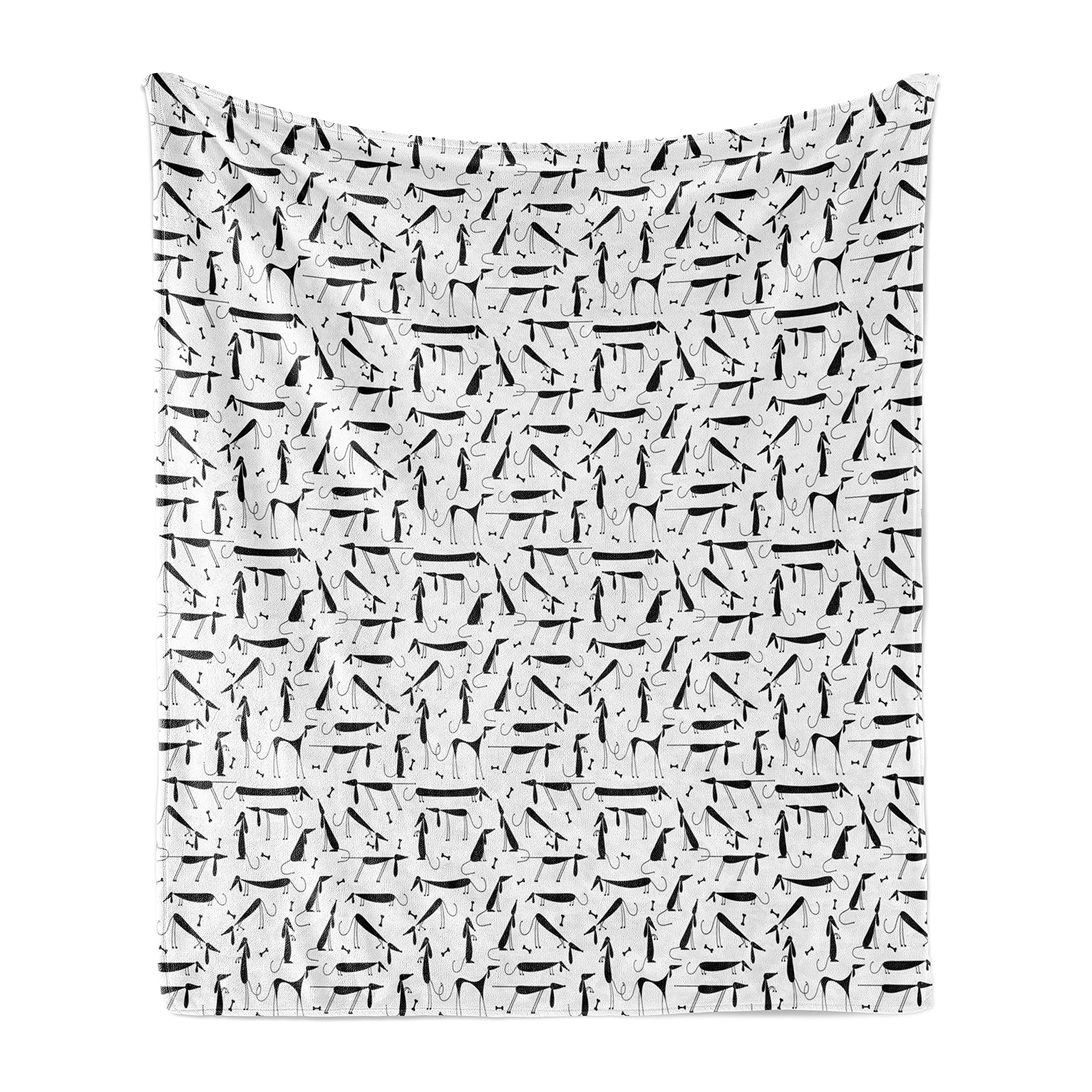 Ambesonne Dachshund Dog Throw Blanket - 70