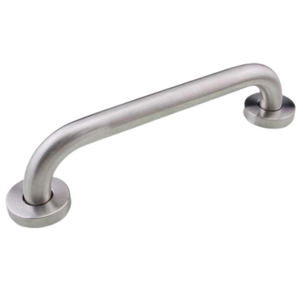 Stainless Steel Bathroom Shower Glass Door Handle - Adjustable Hole Distance, Heavy Duty Armrest for Bathroom Safety - Perfect for Elderly & Disabled Accessibility, Wet Room Support, ADA Compliant Shower Grab Bar