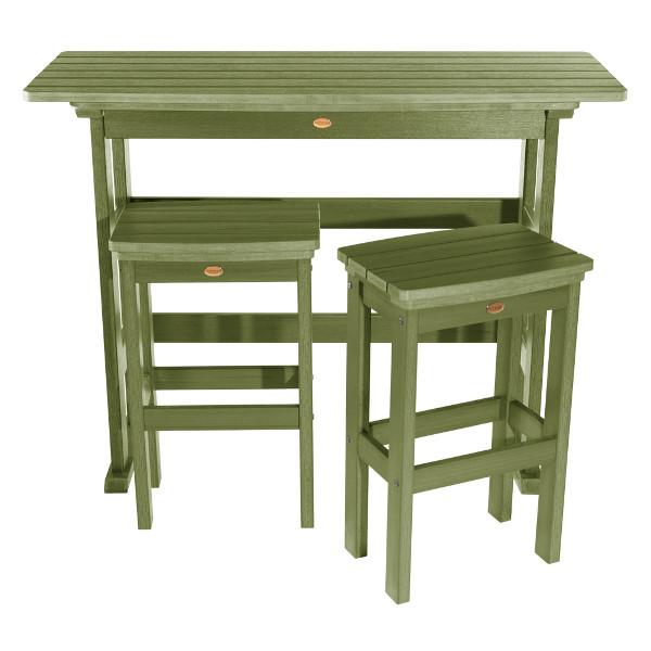 Lehigh 3-Piece Bar Height Balcony Patio Set - Outdoor Bistro Furniture for Small Spaces, Balconies & Decks