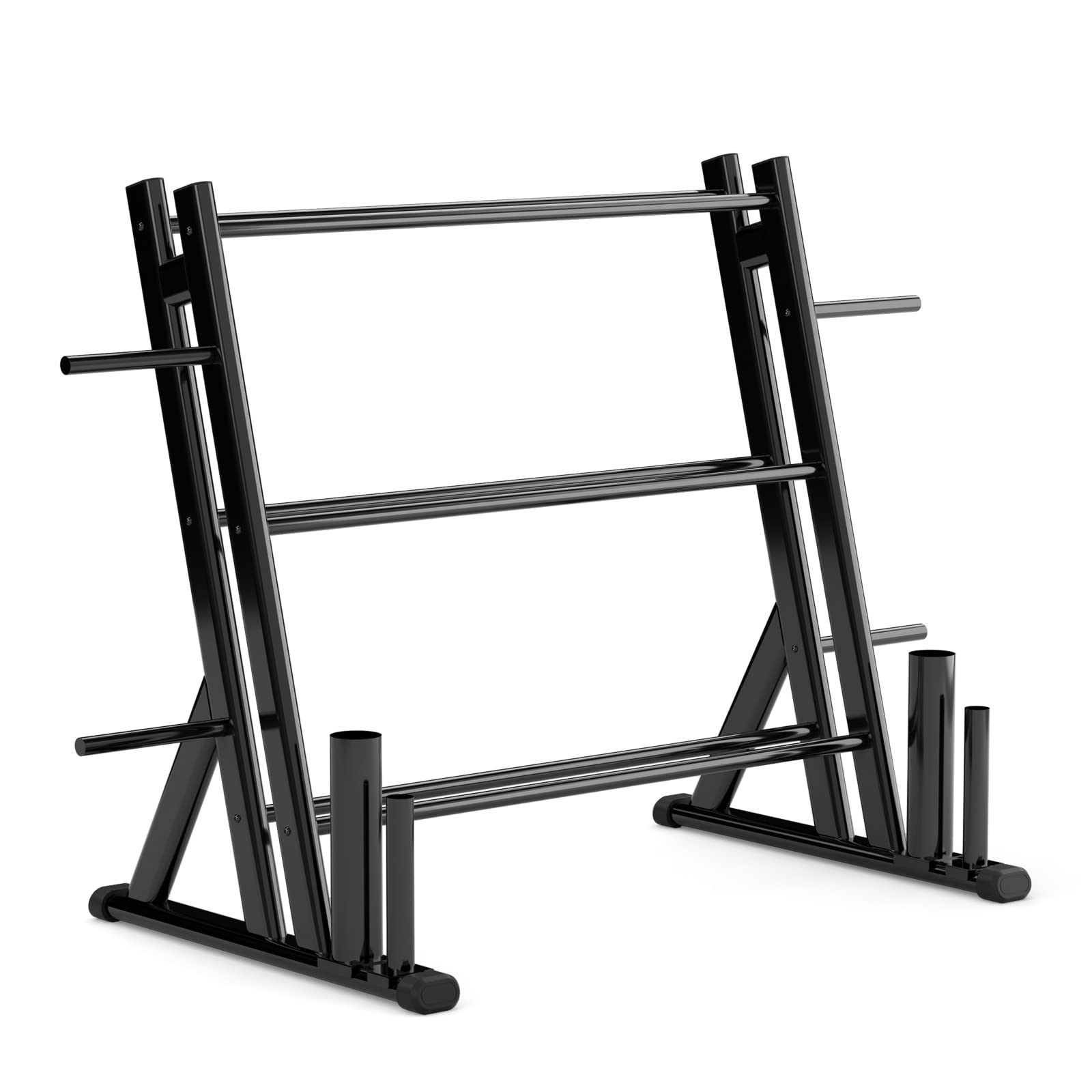 Cozy Castle 3-Tier Heavy Duty Dumbbell Rack - Metal Steel Weight Storage Stand for Free Weights & Home Gym Equipment - Perfect for Garage, Basement & Home Workout Spaces
