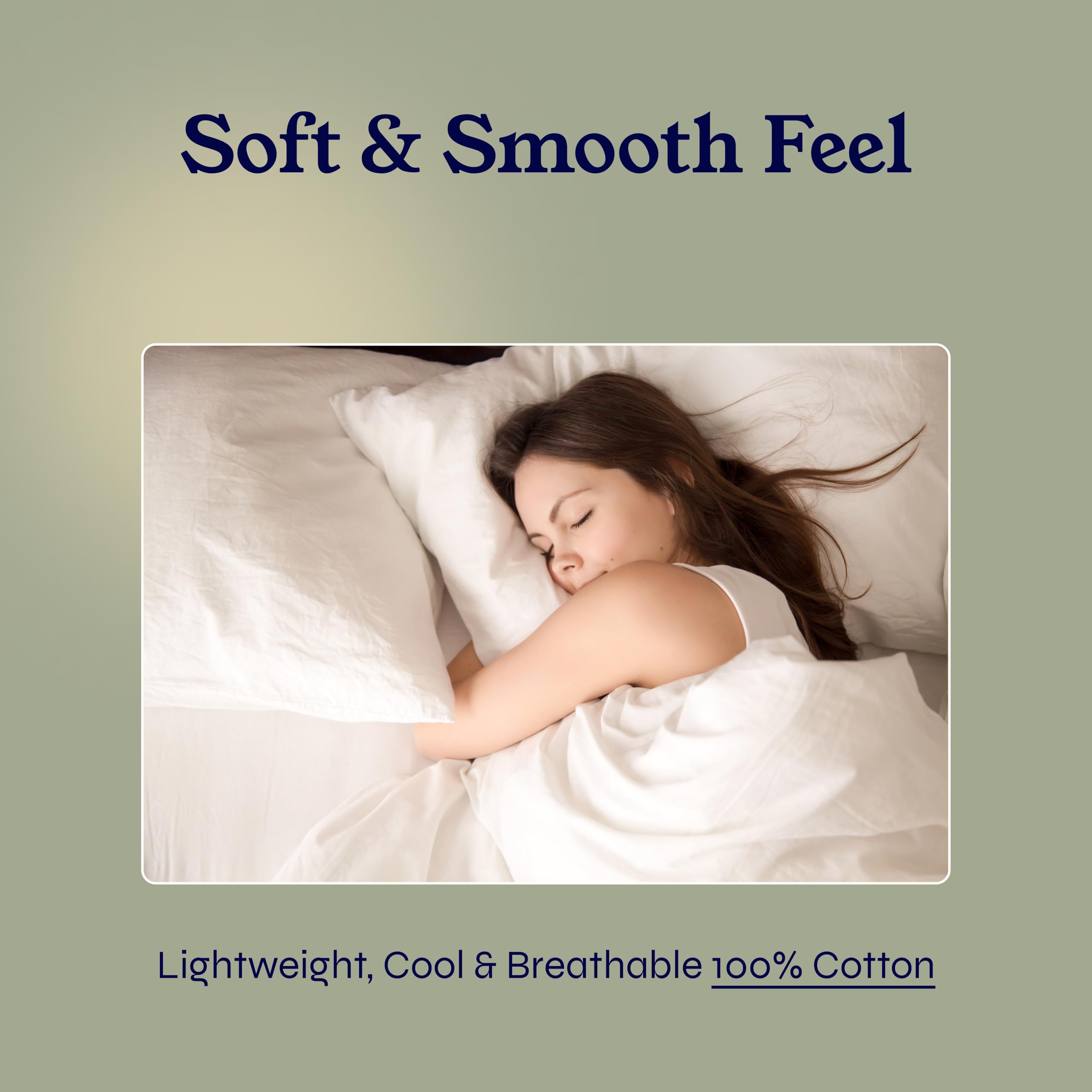 California Design Den - Premium 100% Cotton Twin Sheet Set, 500 Thread Count Cooling Bed Sheets with Deep Pockets, Soft & Breathable (Silver Sage) - Perfect for Hot Sleepers & All-Season Comfort
